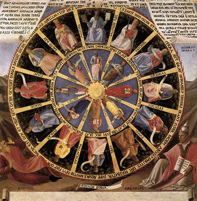 Mystic Wheel (The Vision of Ezekiel) Fra Angelico